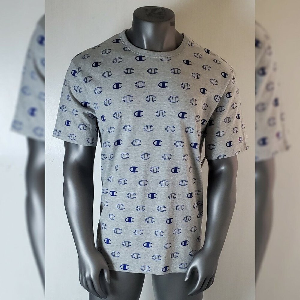 CHAMPION HERITAGE TEE TSHIRT MEN CREW NECK ALLOVER C LOGO SPACE SIZE XL